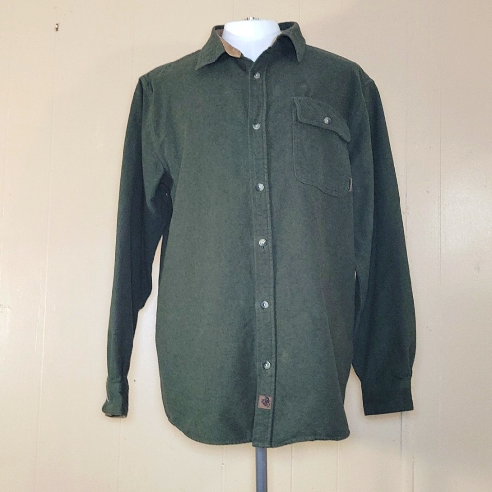 Legendary Whitetails Dark Green Heavy-Duty Flannel Shirt